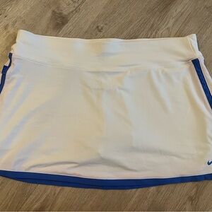 Nike White and Purple Tennis Skirt